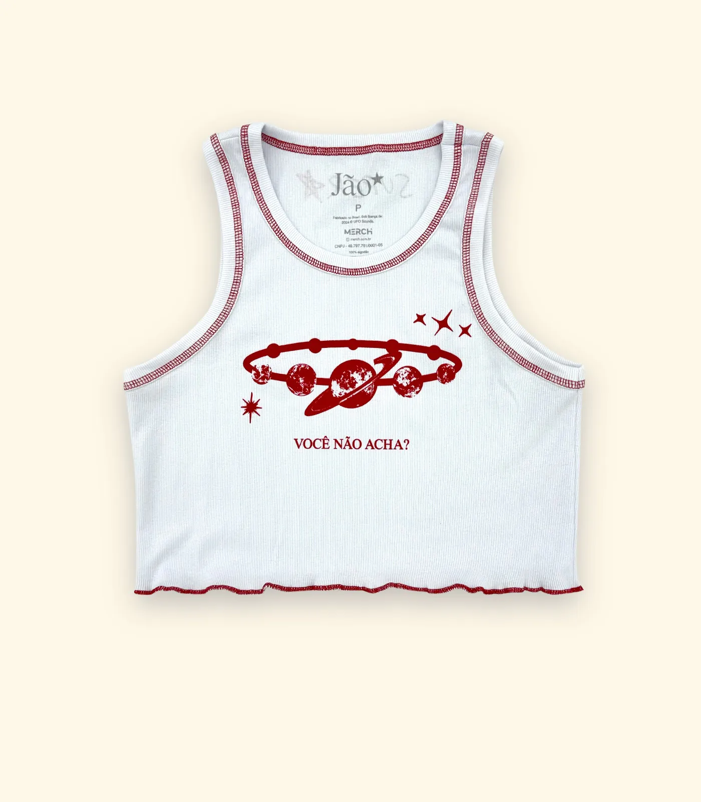 MRX Regata Cropped Alinhamento Milenar Frente - MΞRCH