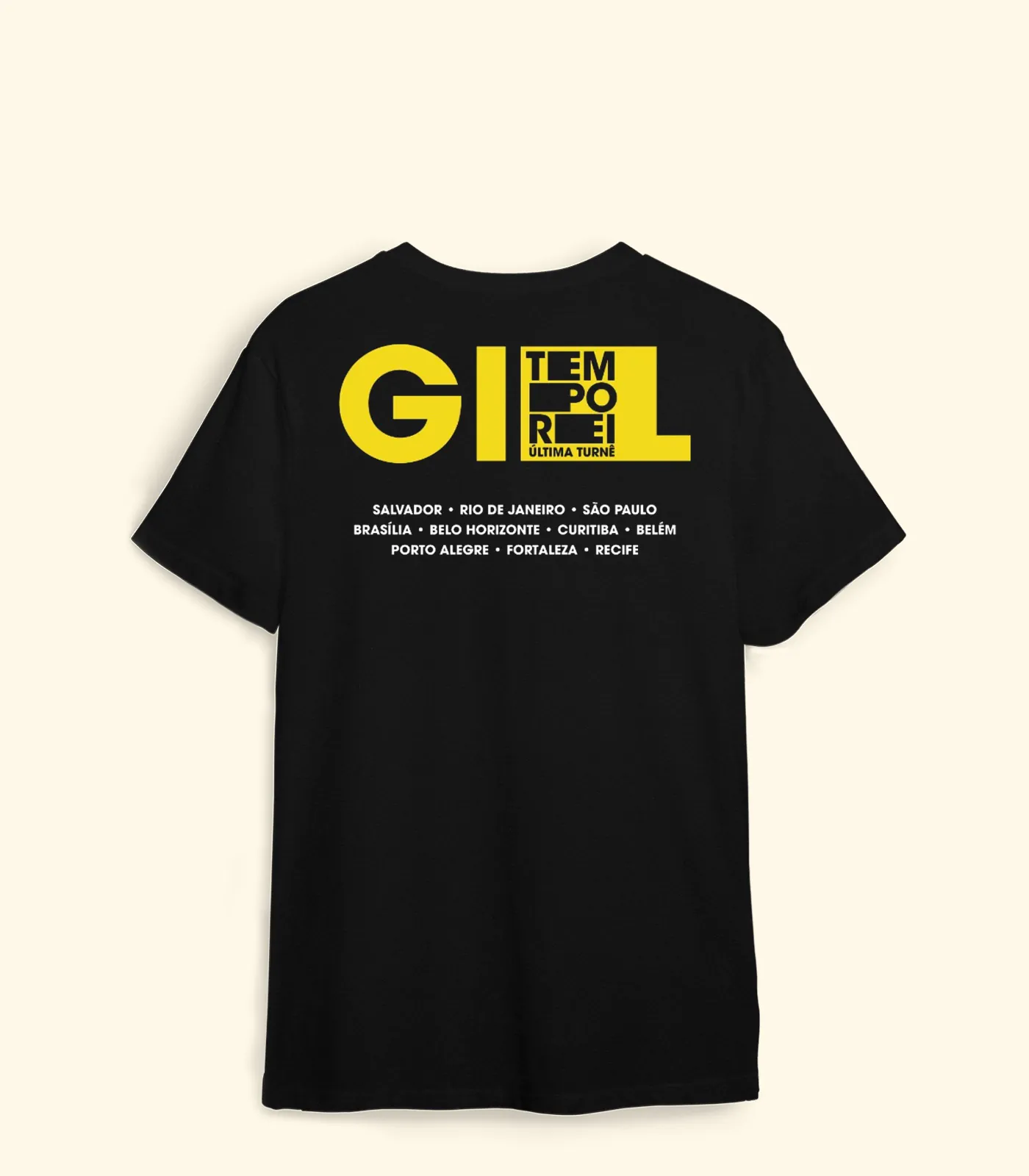 MRX Camiseta Gil ❁ Turnê Tempo Rei Tour Costas - MΞRCH