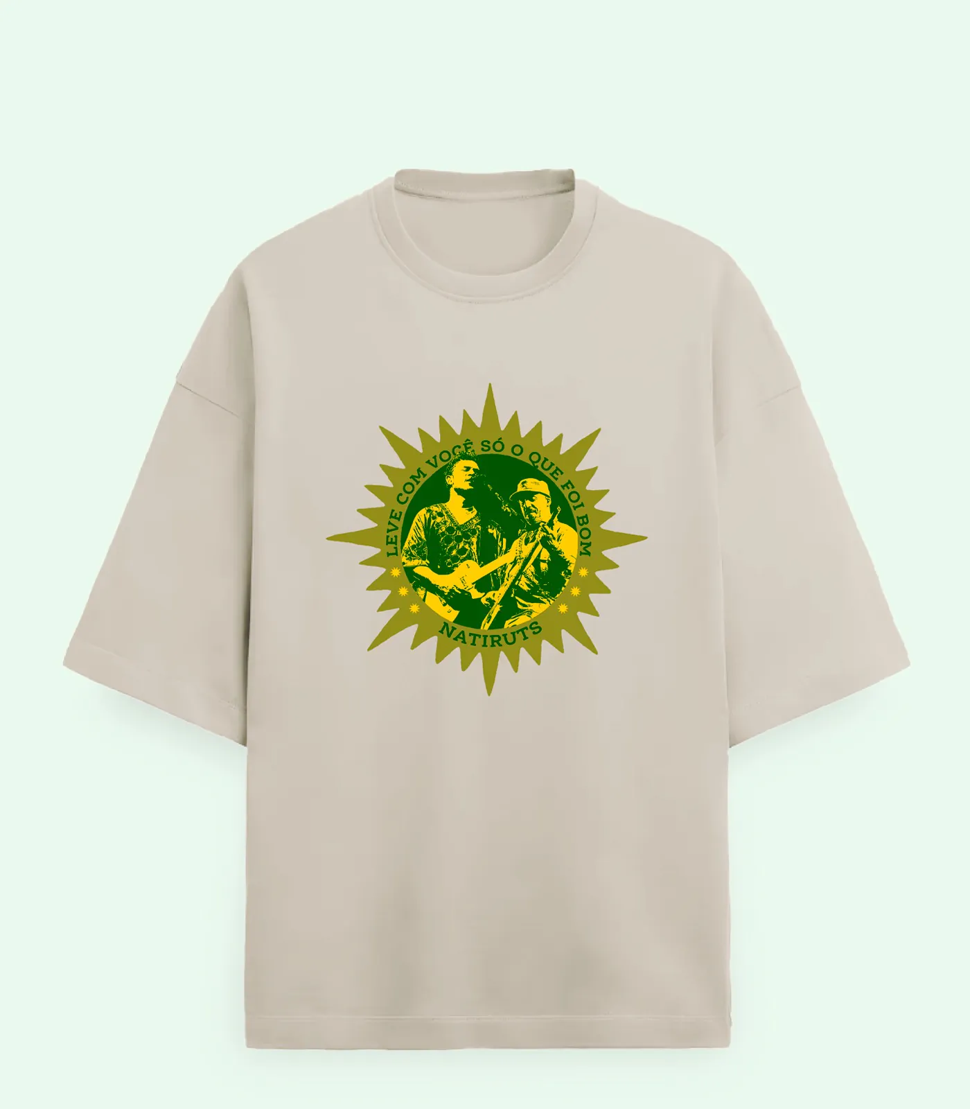 MRX Camiseta Oversized Natiruts Leve com você Frente - MΞRCH