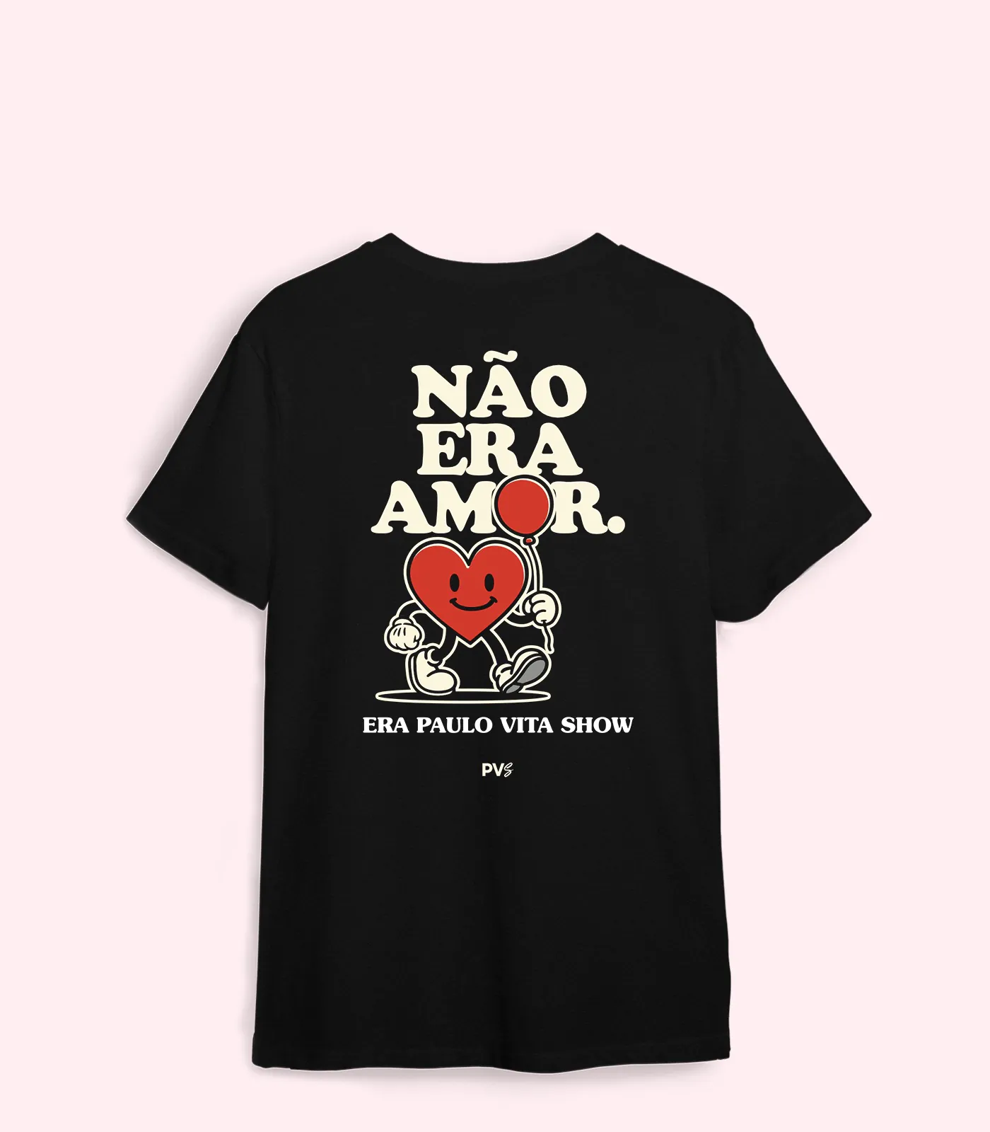 OTHR Camiseta Paulo Vita Show Não Era Amor _preta Costas - MΞRCH