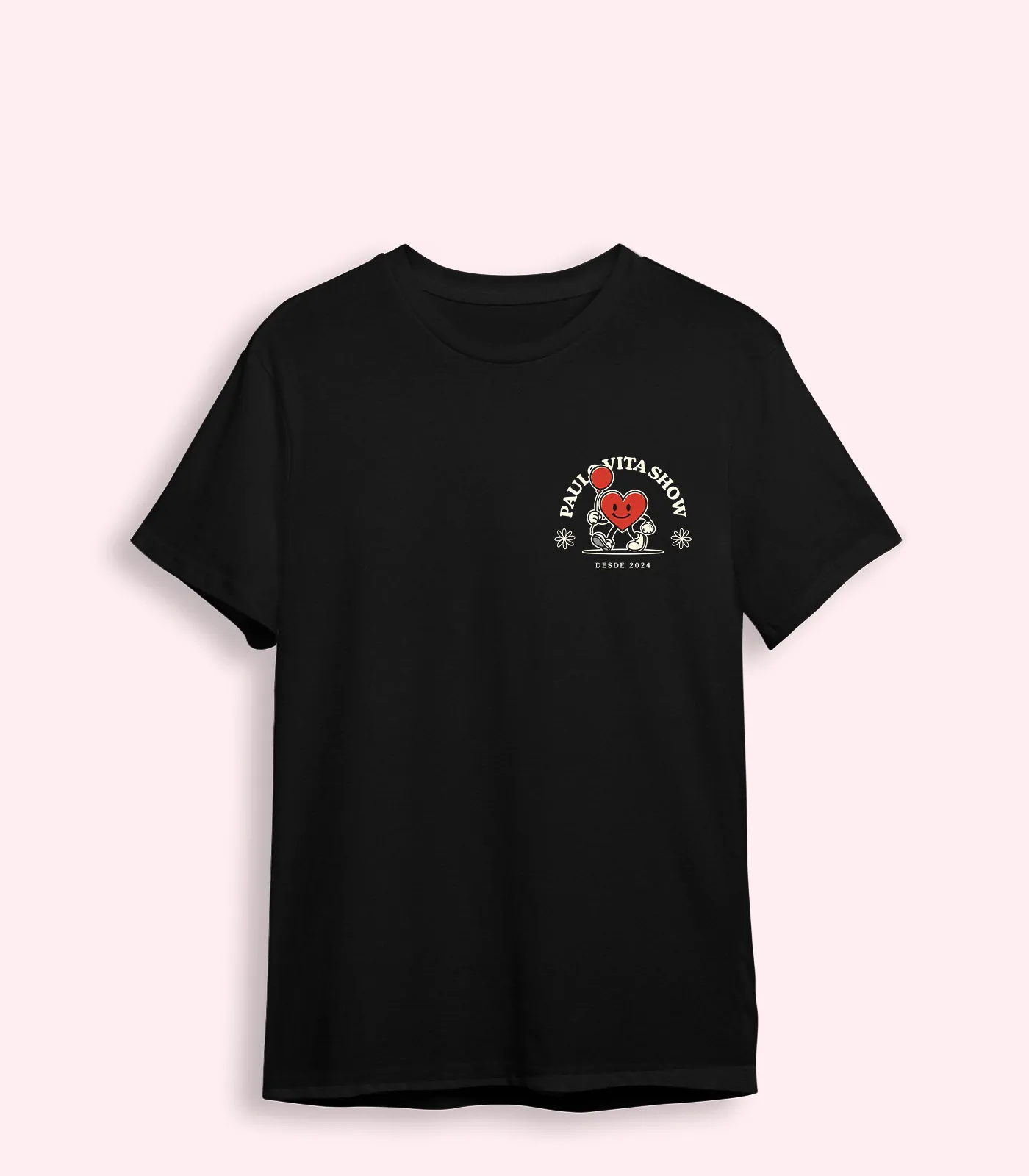 OTHR Camiseta Paulo Vita Show Não Era Amor _preta Frente - MΞRCH