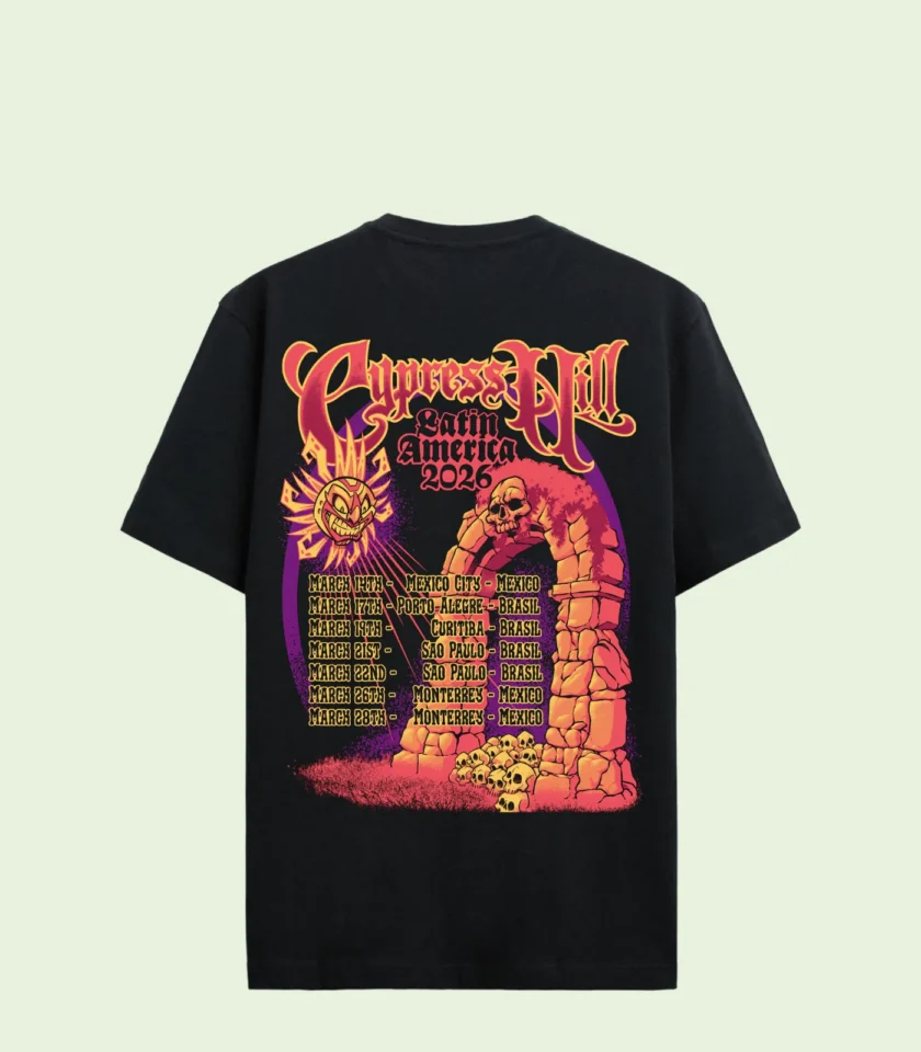 Camiseta Cypress Hill Latin Tour 2026 – MΞRCH