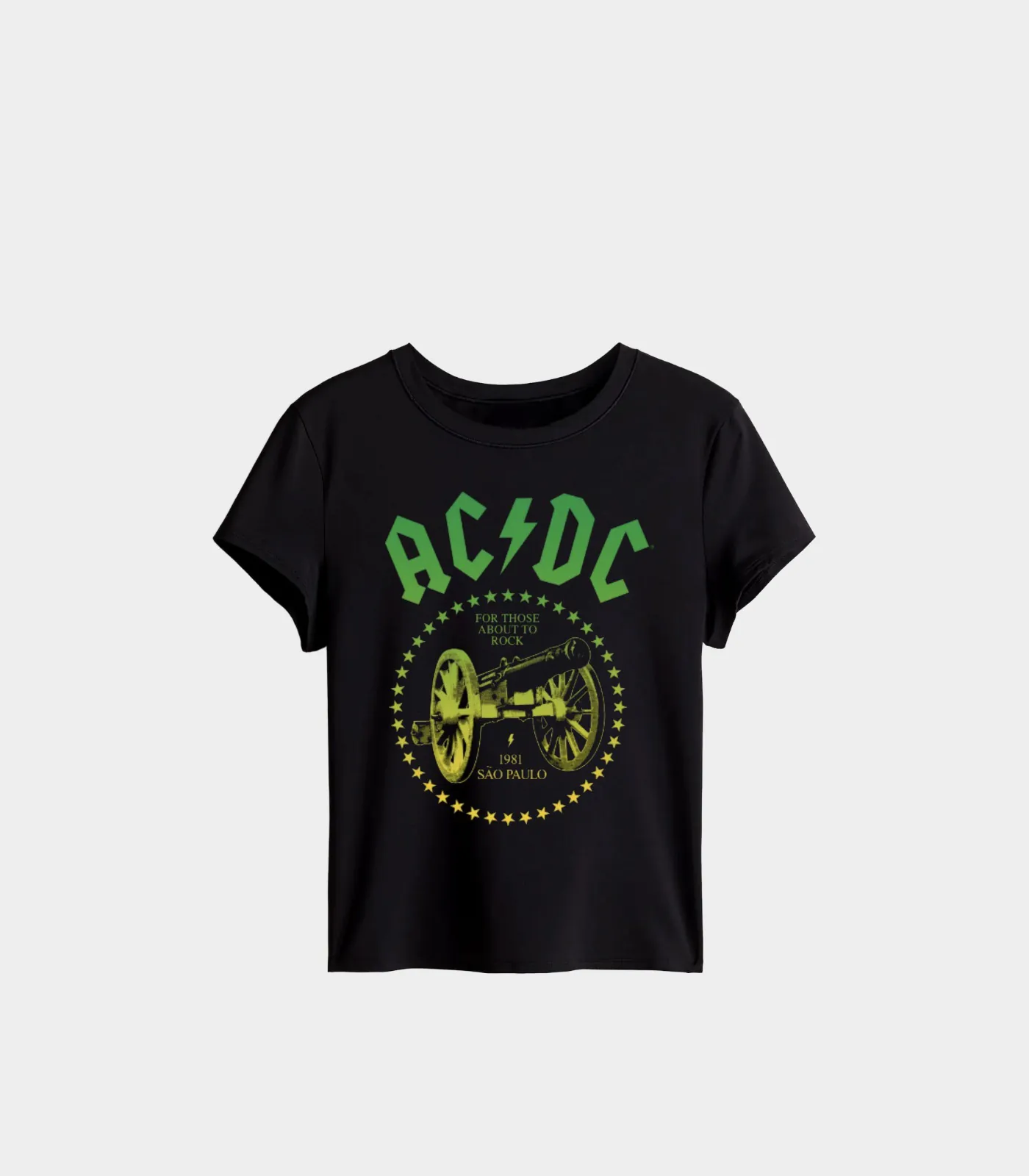 MERCH Baby Look AC:DC For Those About to Rock We Salute You Frente - MΞRCH