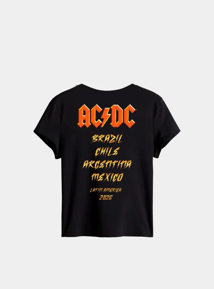 MERCH Baby Look AC:DC High Voltage Costas - MΞRCH