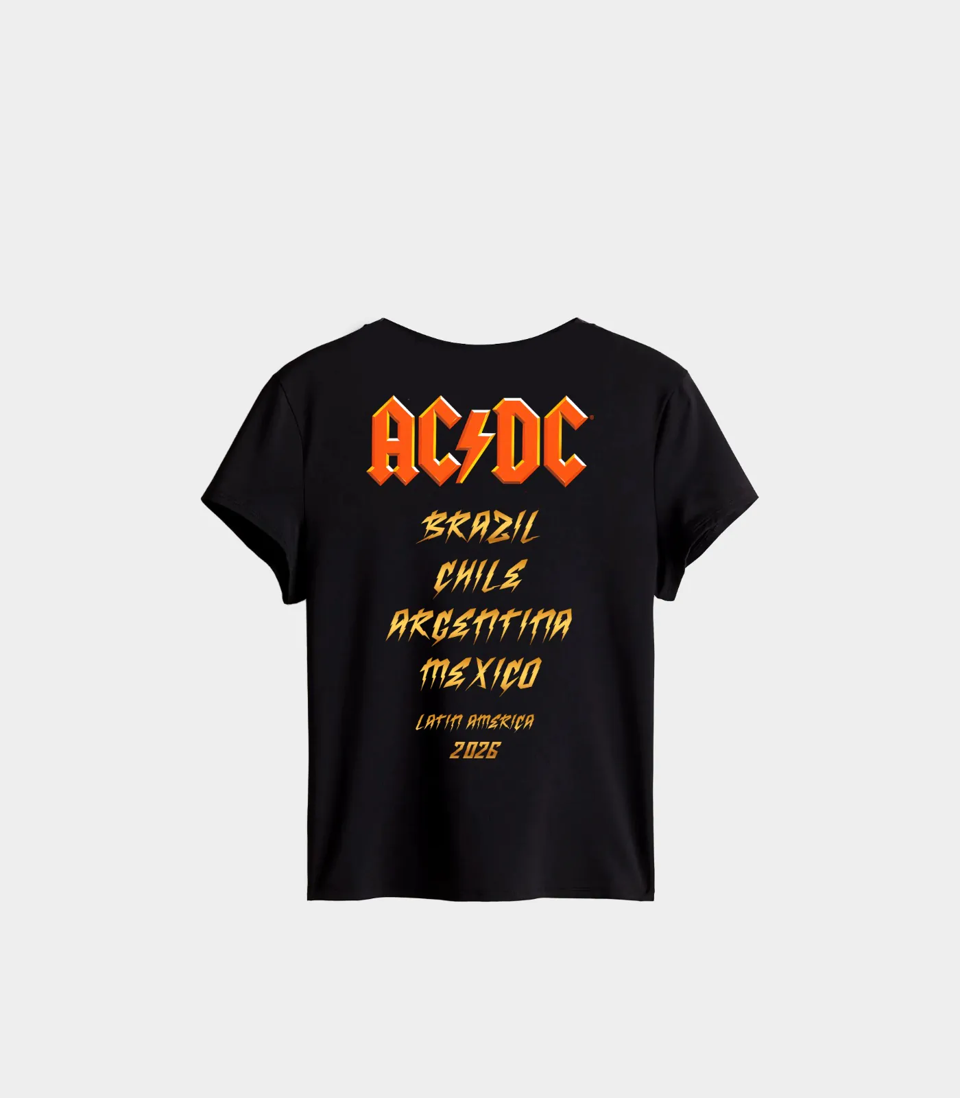 MERCH Baby Look AC:DC High Voltage Costas - MΞRCH