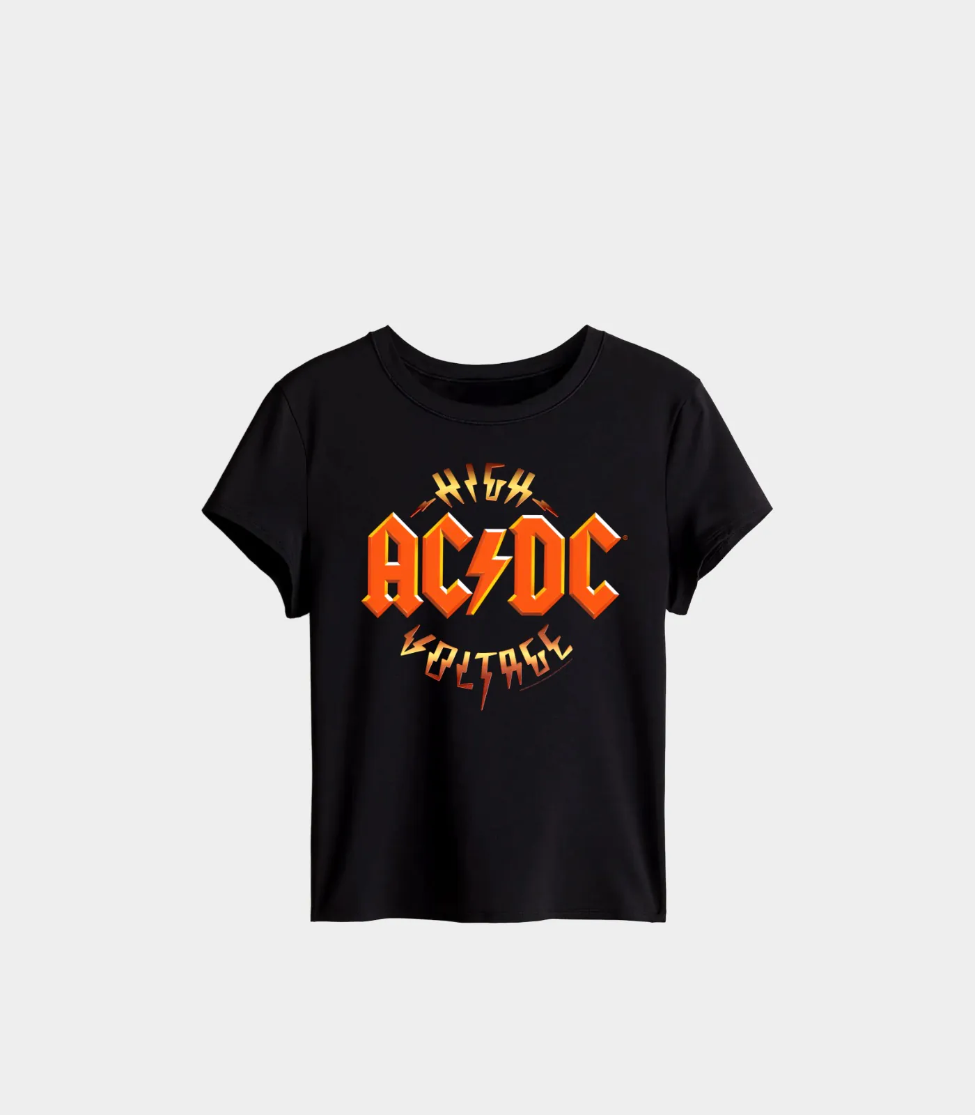 MERCH Baby Look AC:DC High Voltage Frente - MΞRCH