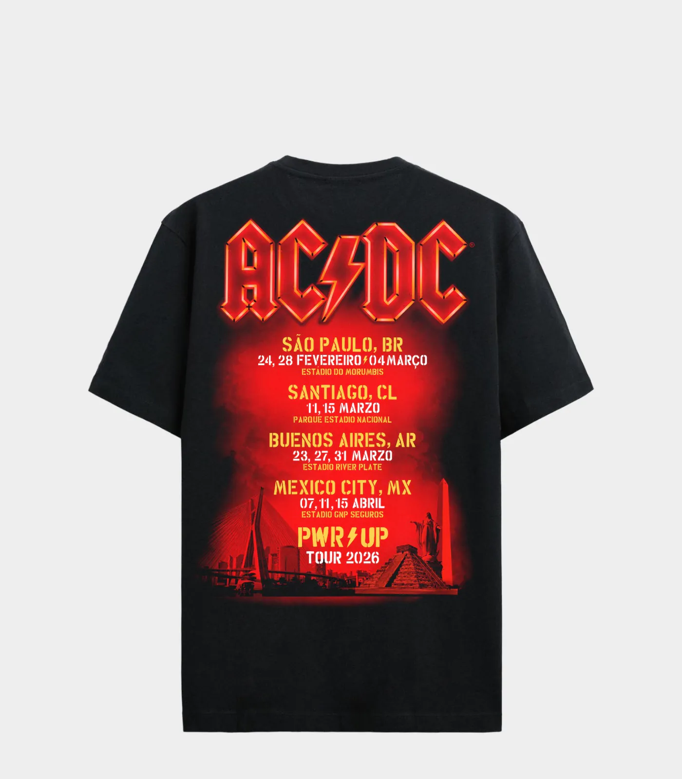 MERCH Camiseta AC:DC Pwr Up Tour 2026 Costas - MΞRCH