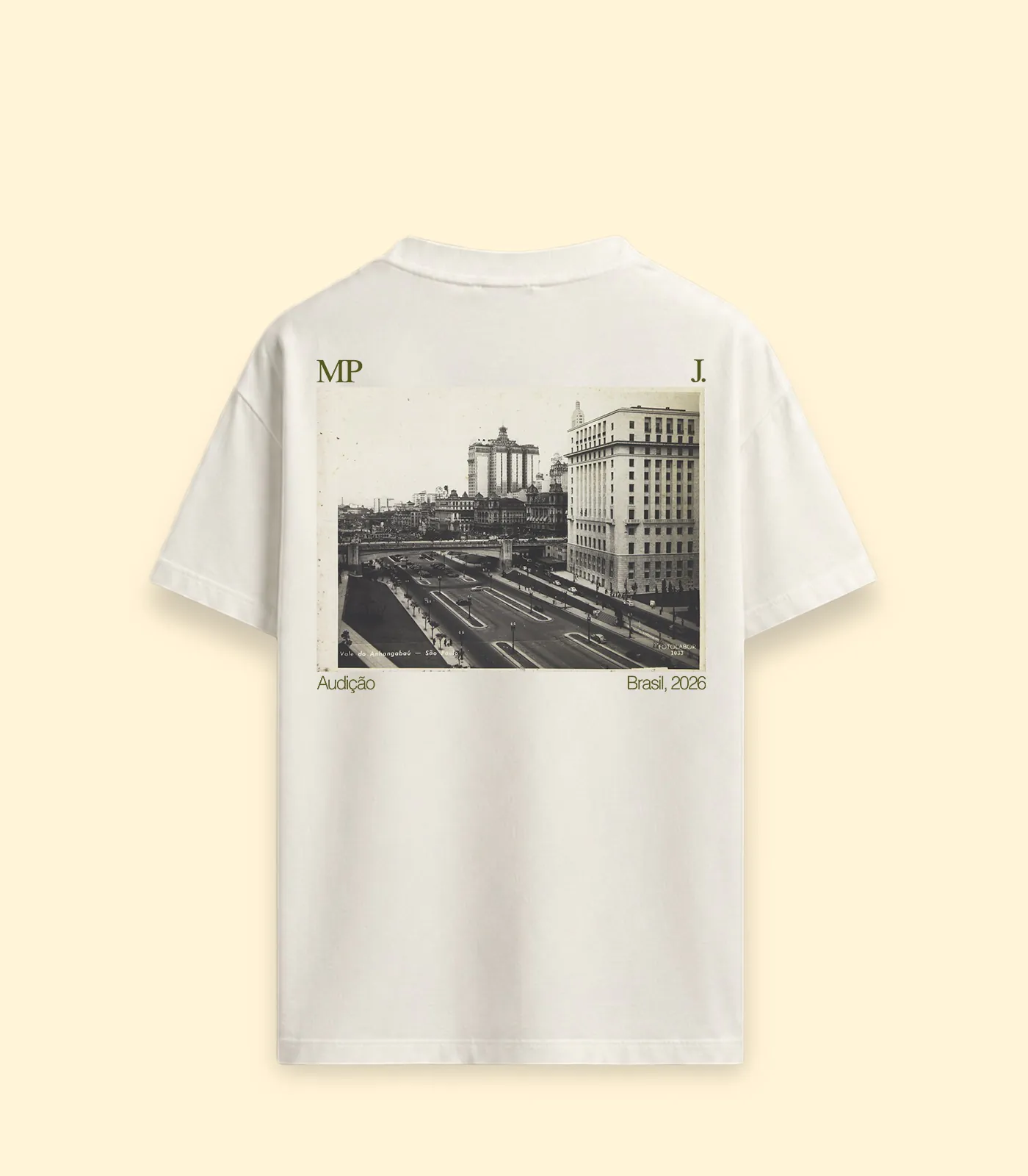 MRX Camiseta Boxy Memórias Póstumas MP Audição Jão Costas - MΞRCH