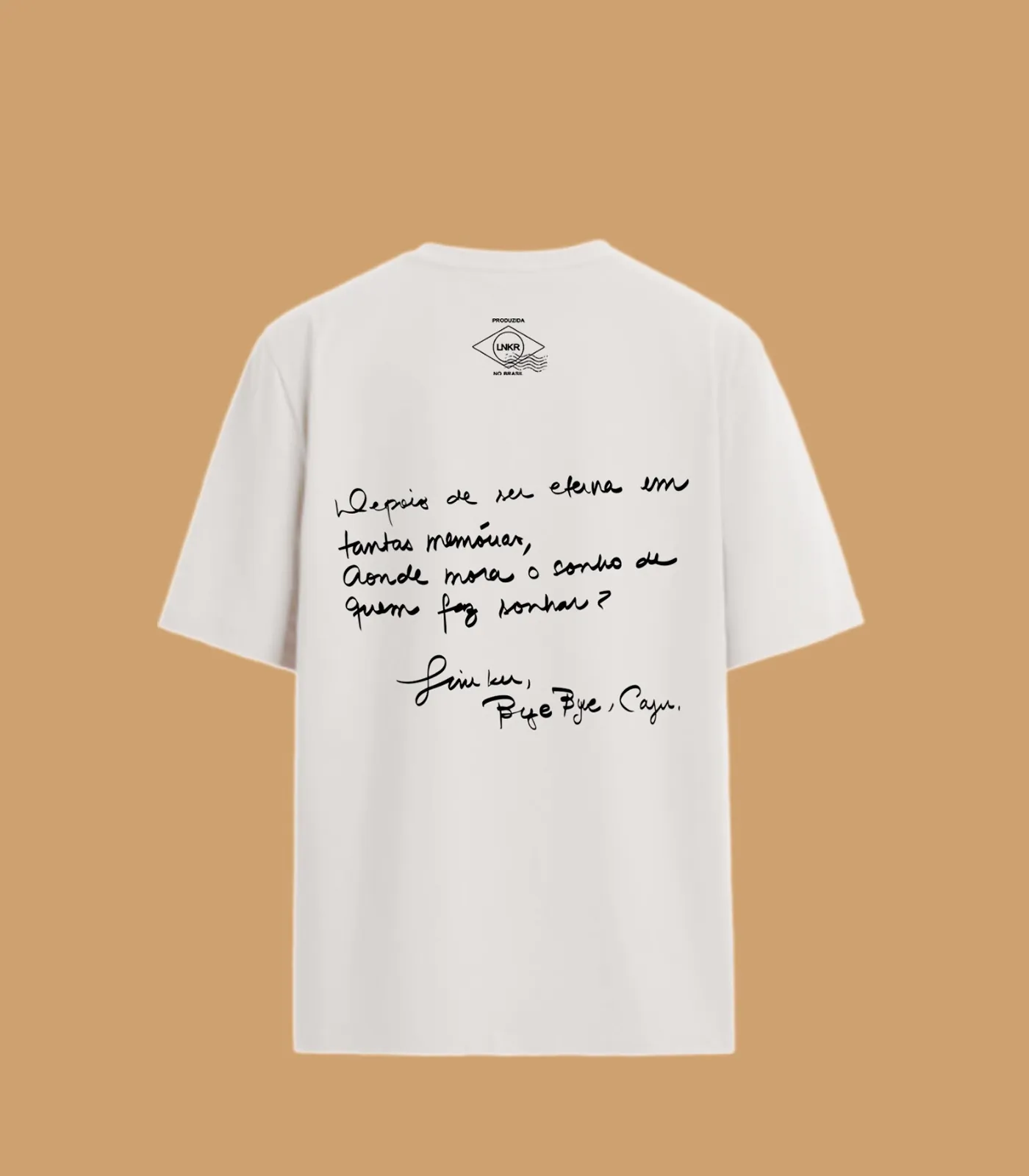 MRX Camiseta Bye Bye Caju Liniker Costas - MΞRCH