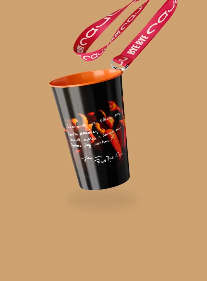 MRX Copo c: cordão Bye Bye Caju Liniker Copo - MΞRCH
